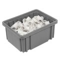 Quantum Storage Systems Divider Box, Gray, Polypropylene, 5 in H DG91050GY